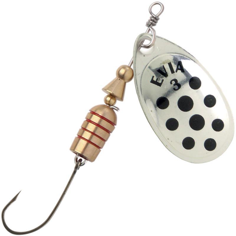 Cuiller Tournante Evia Coe Dots Mod 12Fss - Argent Points Noirs