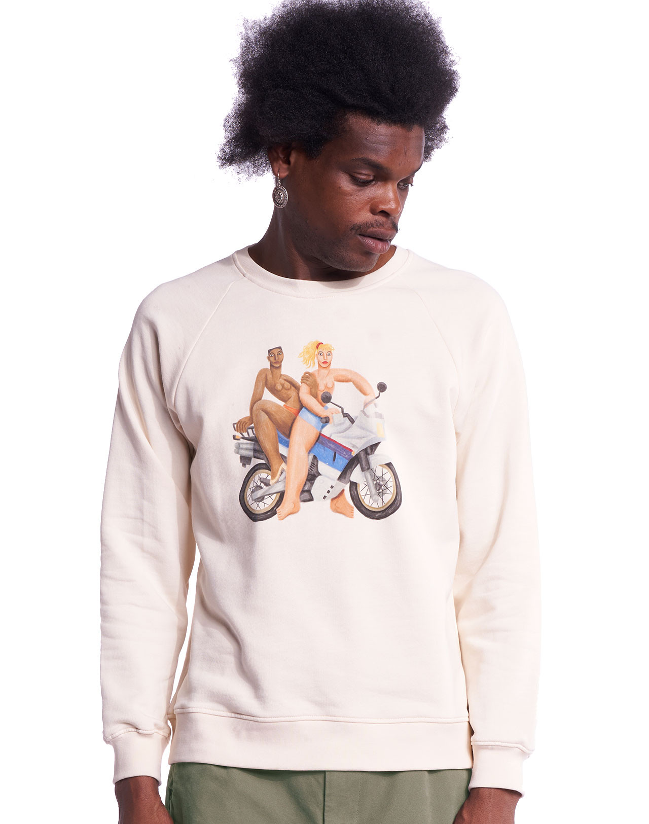 Olow Sweat Free Wheels Ecru S