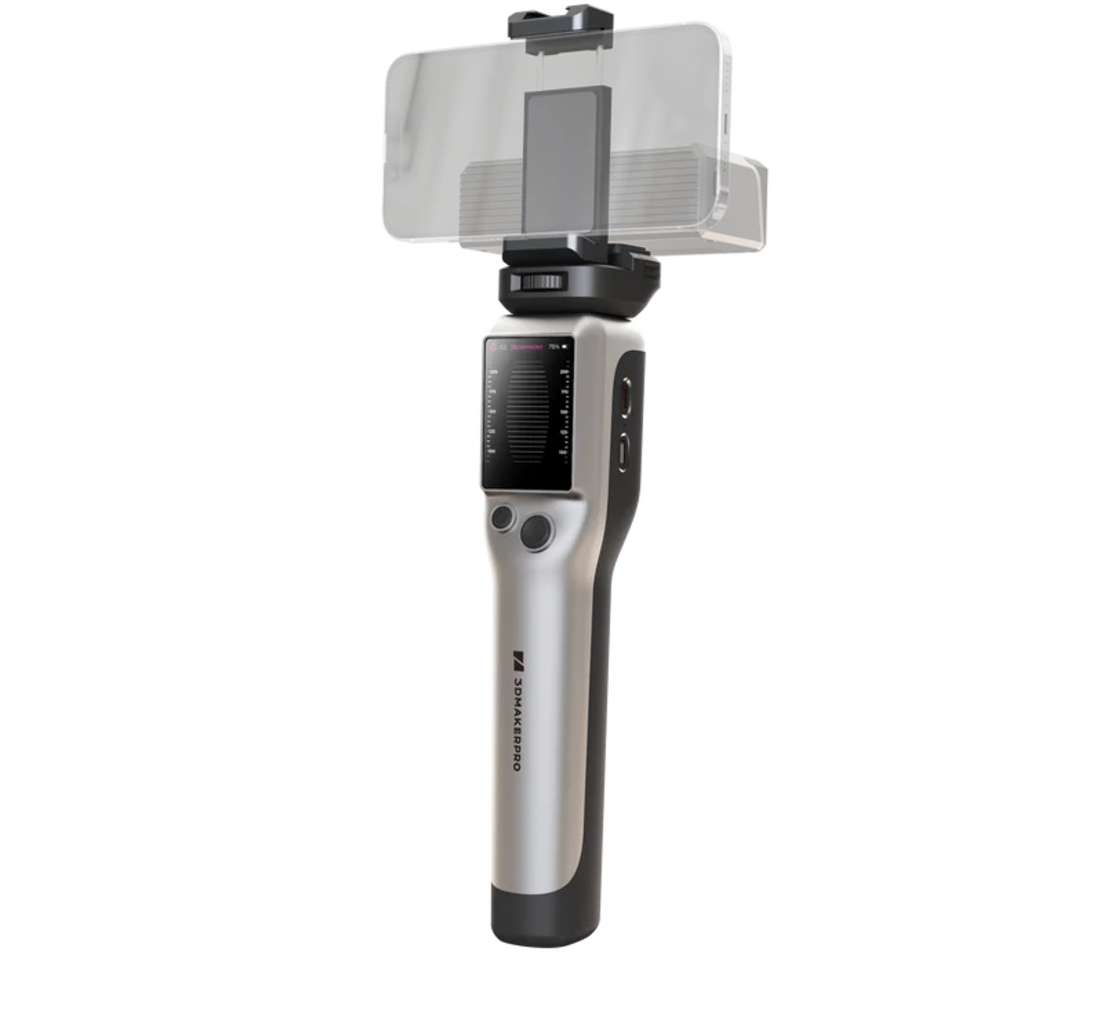 3DMakerpro  Smart Grip, Moose/Moose Lite    Verbindung des Seal/Seal Lite 3D Scanners mit einem Smartphone