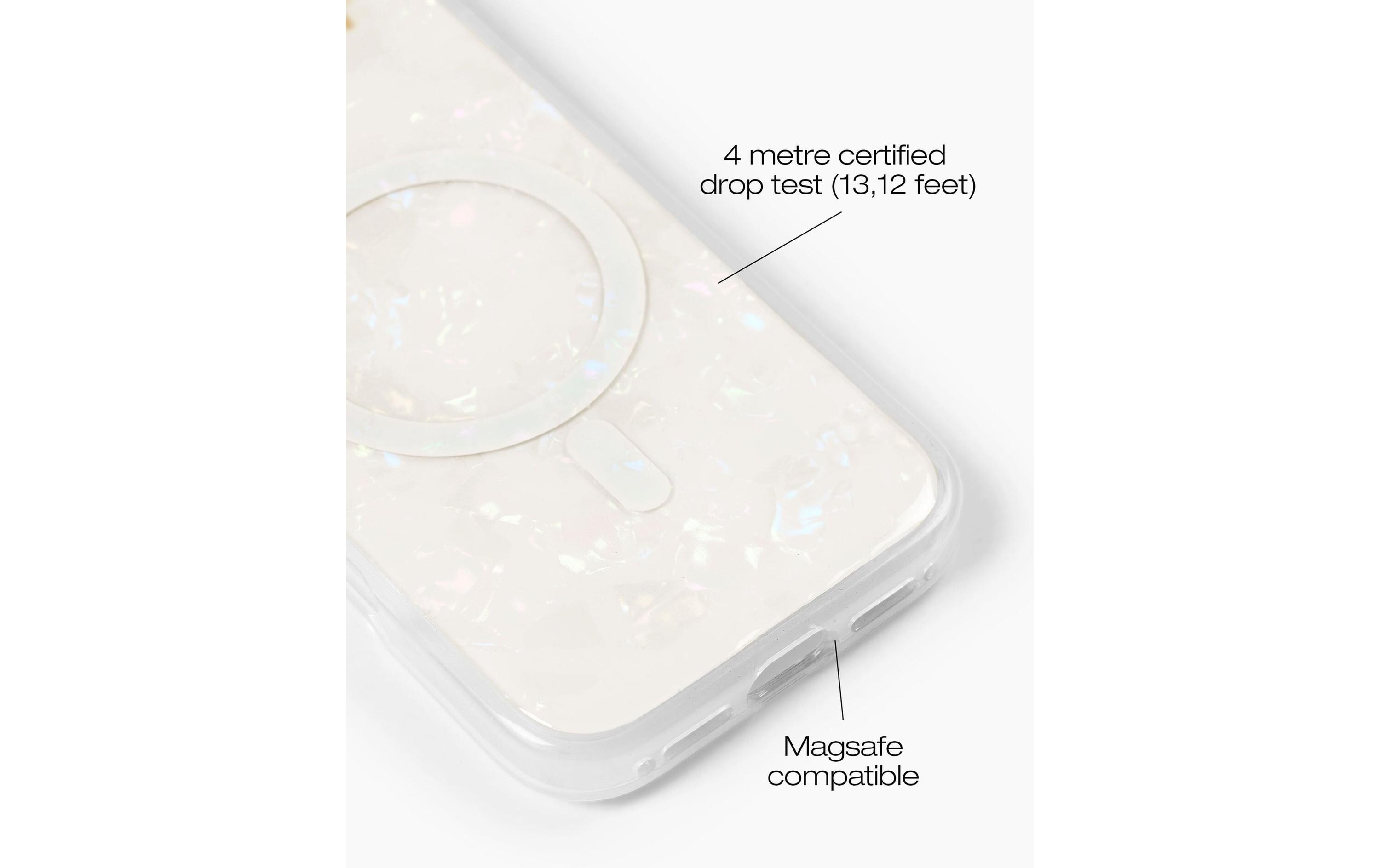 Back Cover iPhone 16 Perlmutt WeissBackcover für das Apple iPhone 16