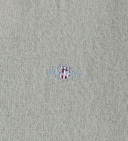 GANT Bluse - Strick - Wolle - Shield - Warm Grey