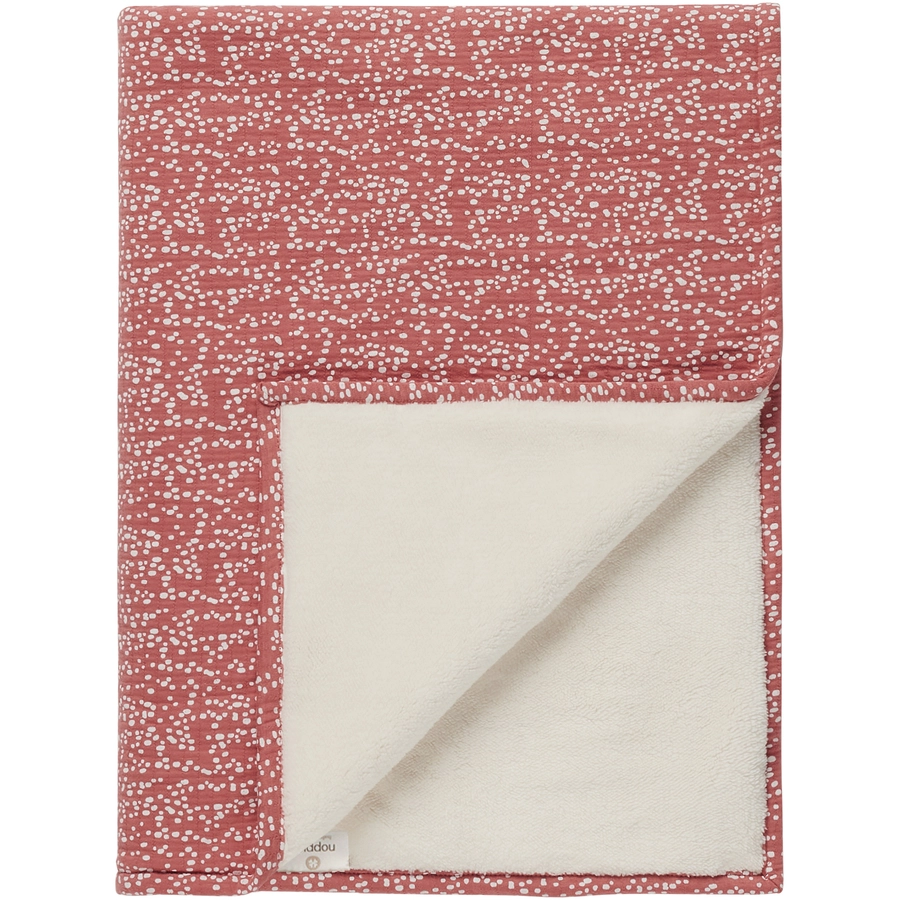 Noppies Decke für die Wiege Teddy Fancy Dot 75x100 cm Brick Dust