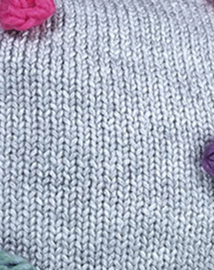 Winter-Mütze MINI DOTS in graumeliert/multicolor
