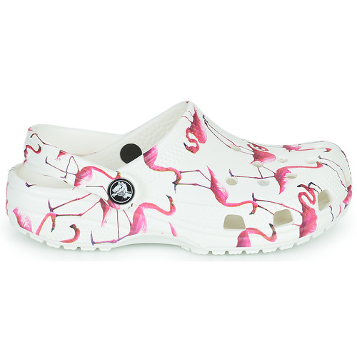 Crocs - CLASSIC POOL PARTY CLOG K - Blanc / Rose