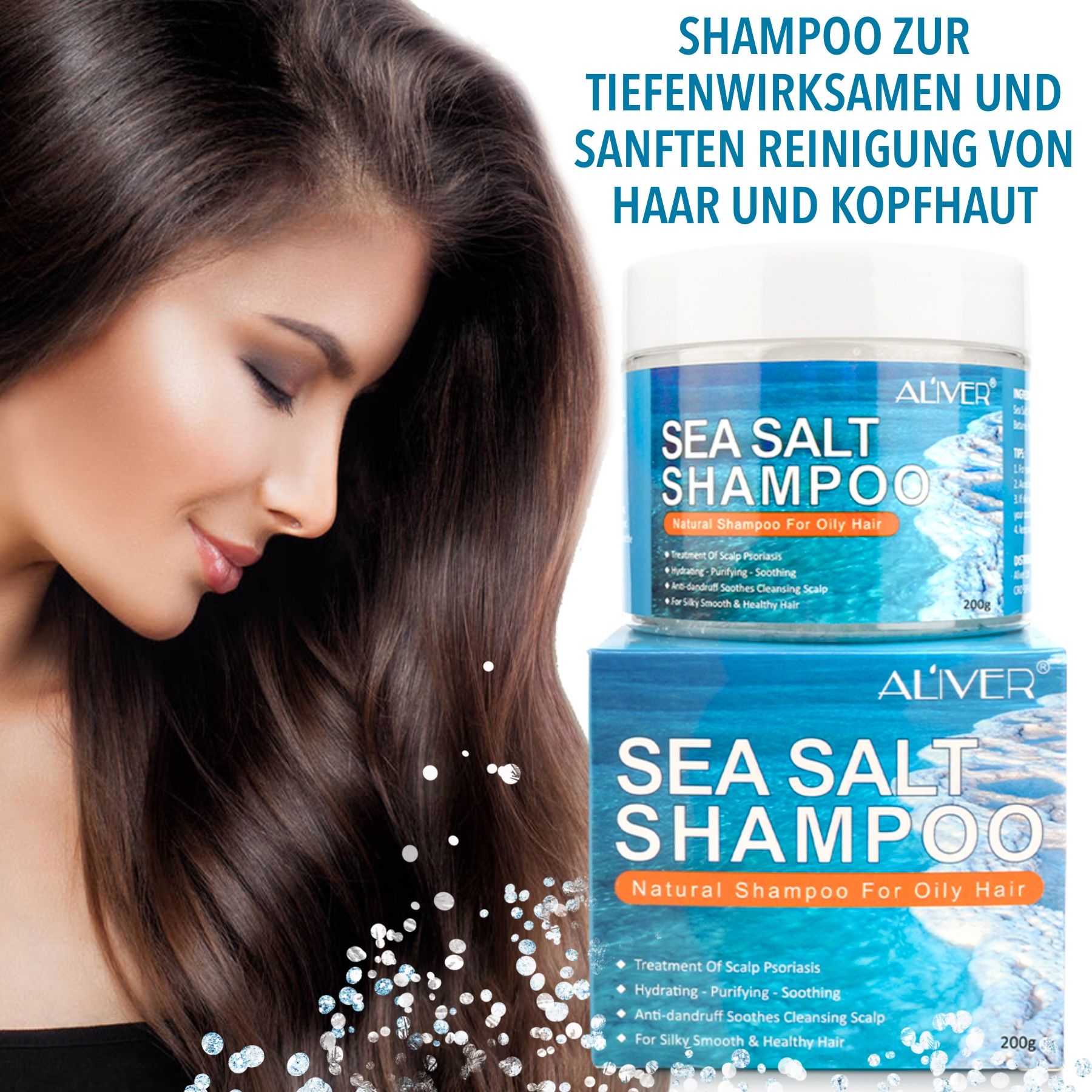 ALIVER Haarshampoo Totes Meer Salz