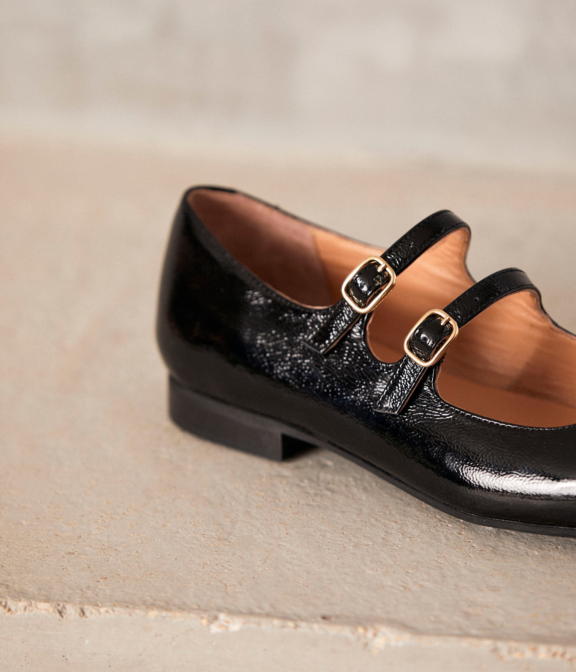 Ballerines vernies noires Aurella