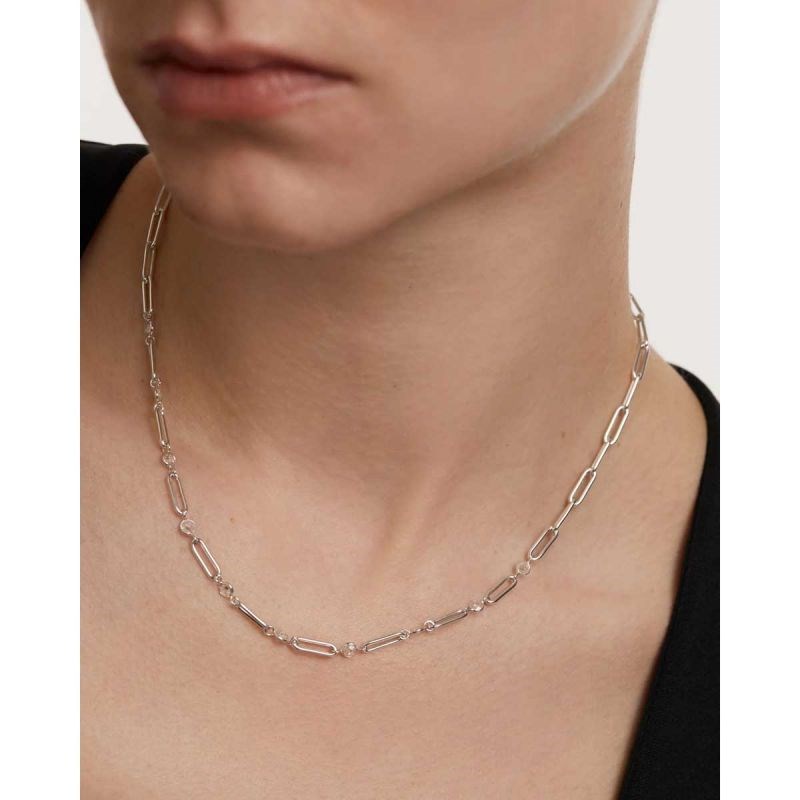 PDPAOLA Collier en argent - Miami Silver Chain  - CO02-466-U