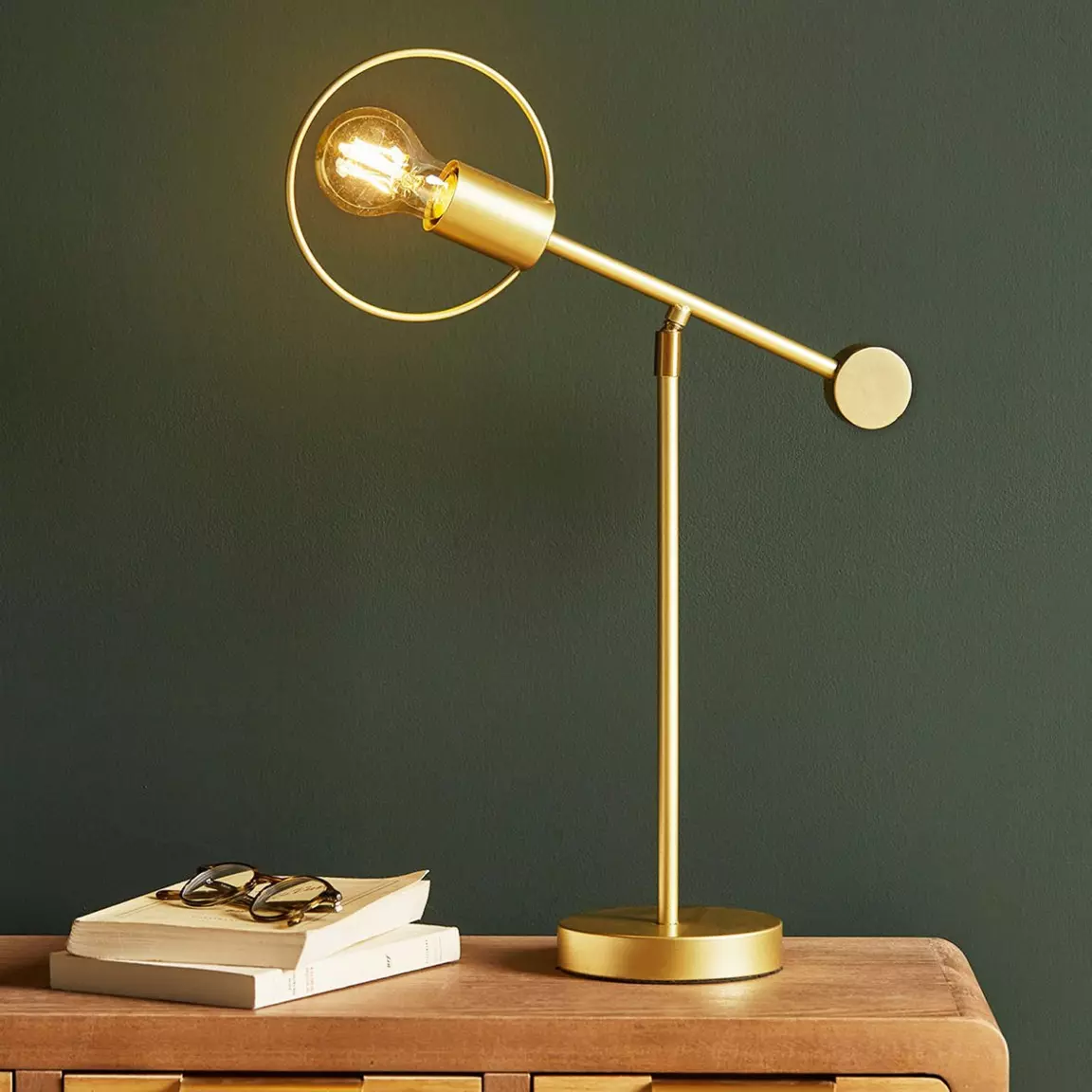 Lampe à poser métal (H47 cm) Météores Or