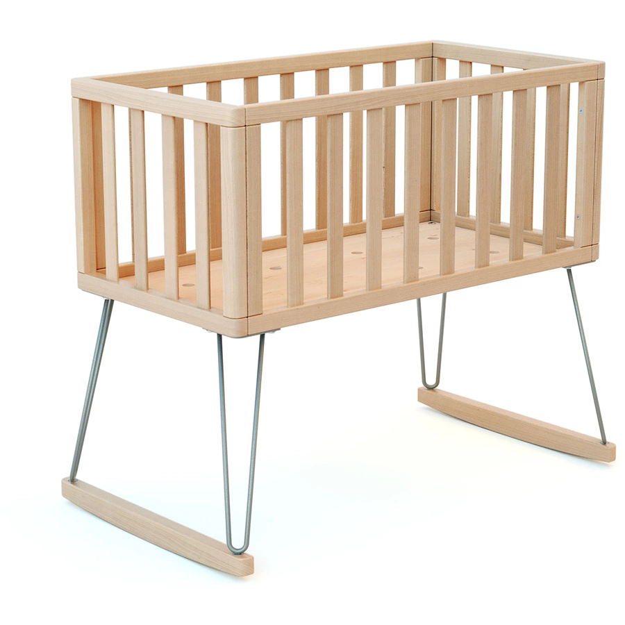 JURABABY Babywiege ONLY 40 x 80 cm Scandicraft Buche Stahl