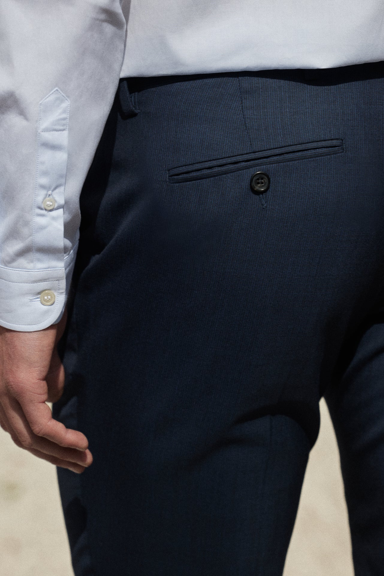 Pantalon de Costume en laine Jones Navy