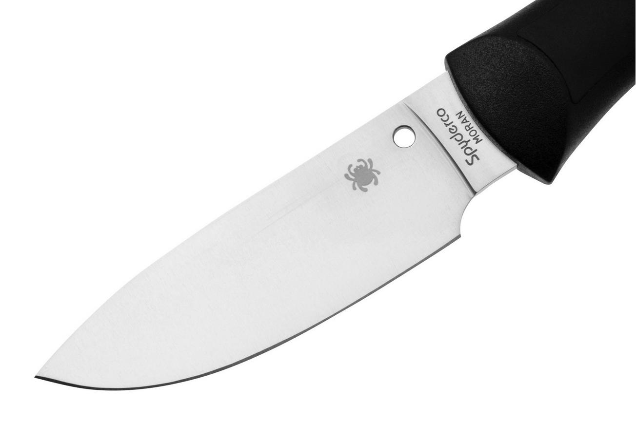 Spyderco Moran Drop Point FB02P Black FRN, vaststaand mes