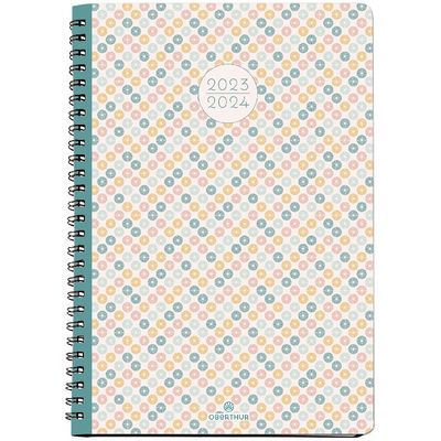 Agenda à spirale Graphik 25 - 1 semaine sur 2 pages - Ethnic - Oberthur