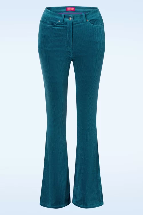 Cloud9 Dora Flared broek in everglade blauw