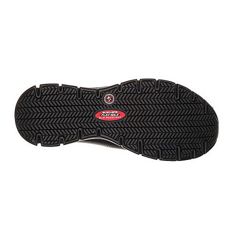 SKECHERS Schlupfschuh aus Leder schwarz