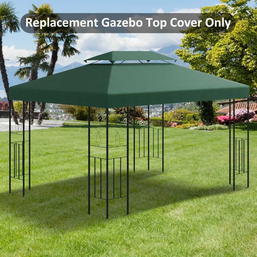 Outsunny Pavillondach für 3 x 4 m Pavillons grau