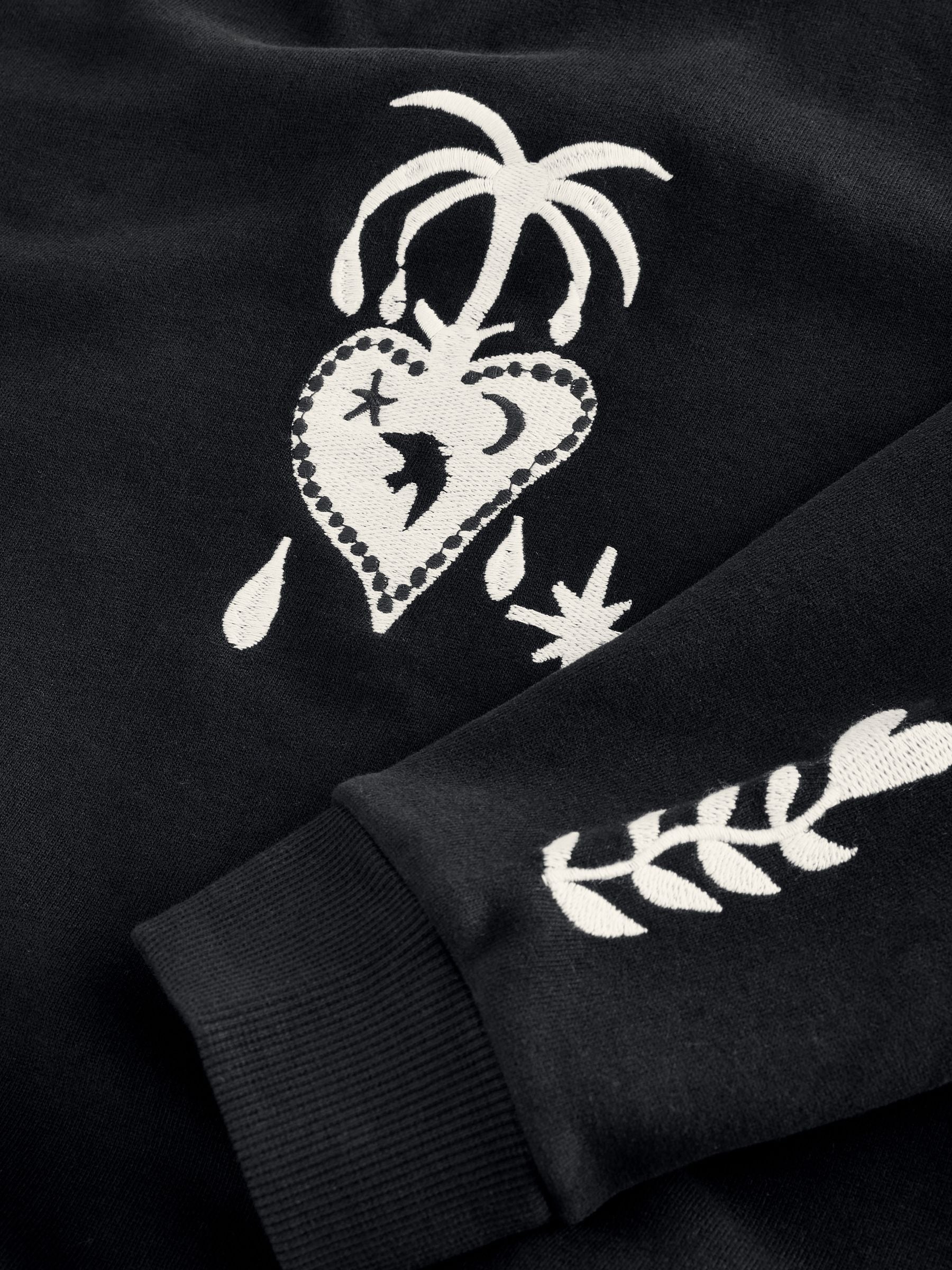 Zwart - Never Fully Dressed Embroidered Sweatshirt