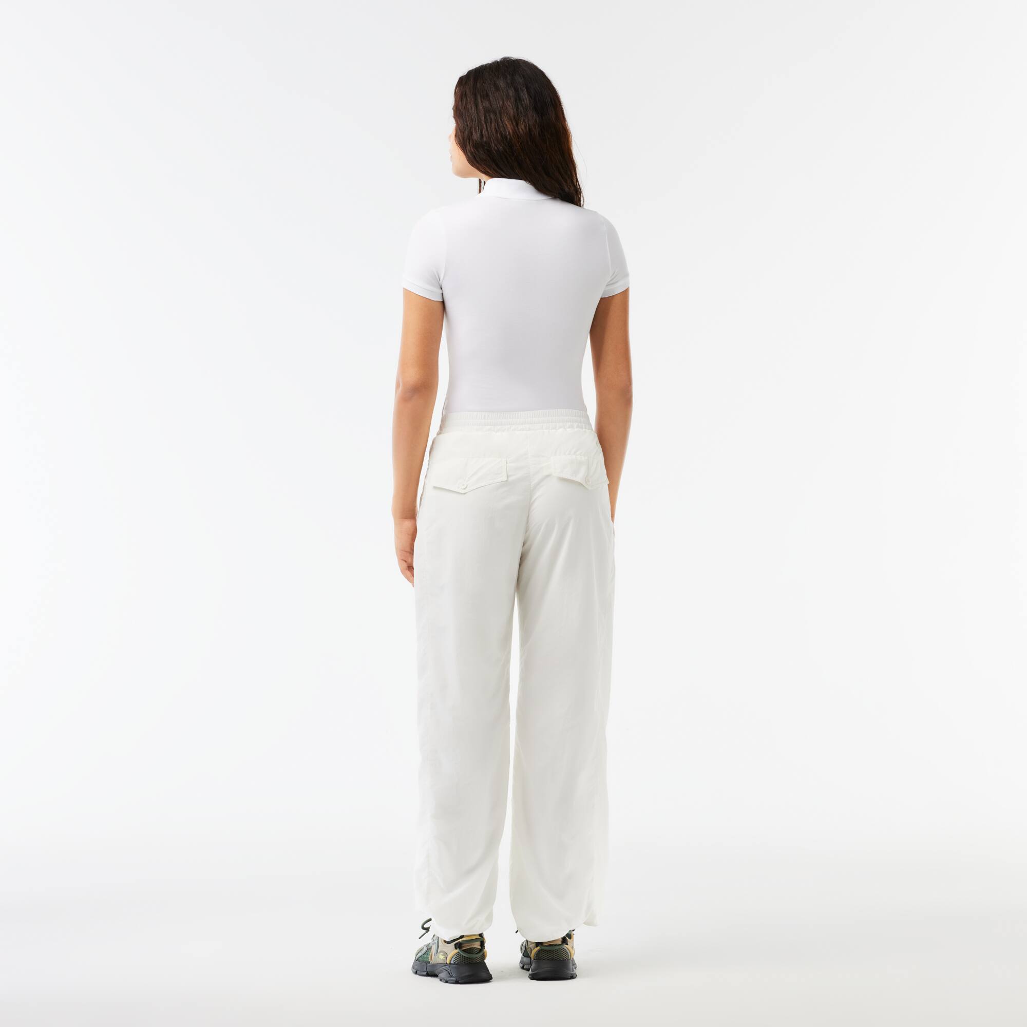 Pantalon de survêtement Sportsuit jambe large en nylon Pantalons de survêtement - Blanc - Lacoste - Femme