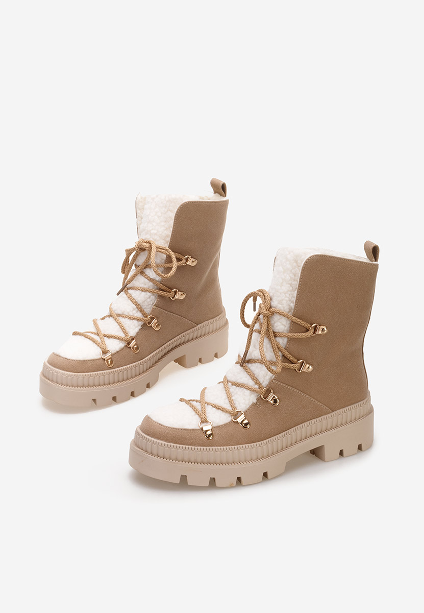 Bottines doublées femme beige Winfrey