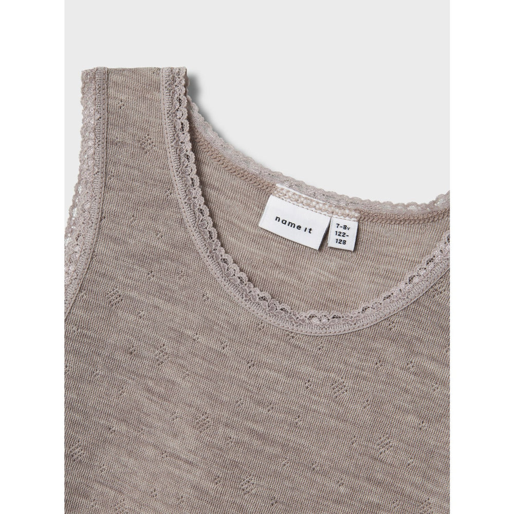 Køb Name It Satellite Nkfwang Uld Needle Tank Top