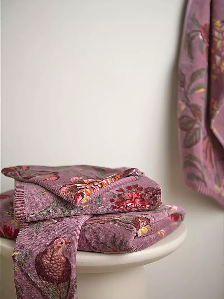 PIP STUDIO Gästetuch 30x50cm SECRET GARDEN Mauve beere