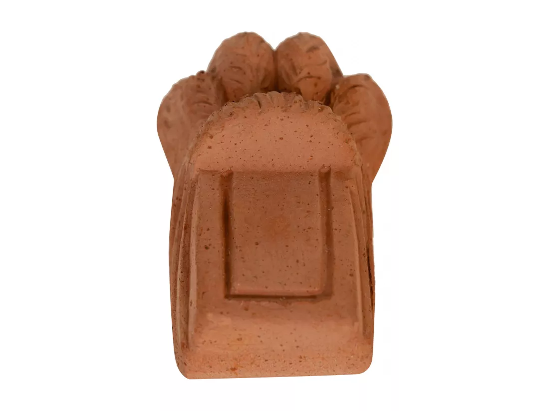 BISCOTTINI Pot de Fleurs - Terre Cuite Toscane - Porte-Plante - Pot d’Intérieur et d’Extérieur - Fait Main - Jardinière - Jardin - Salon - 13x9x6,5 cm - Lot de 8