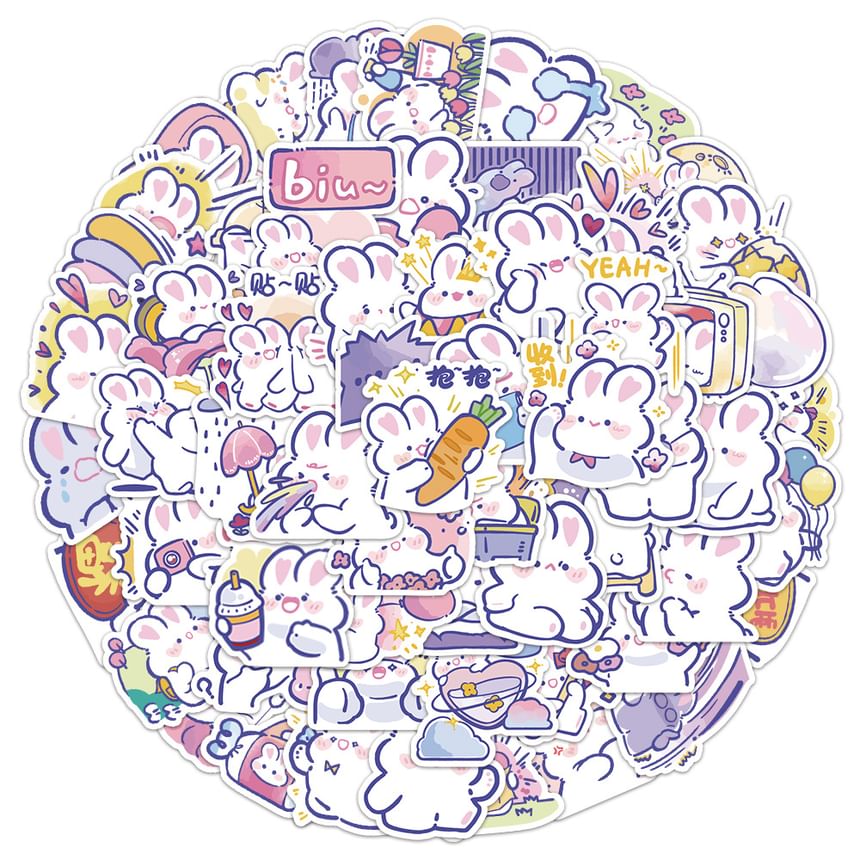 Jun's Journal - Konijnensticker (verschillende ontwerpen) / Set