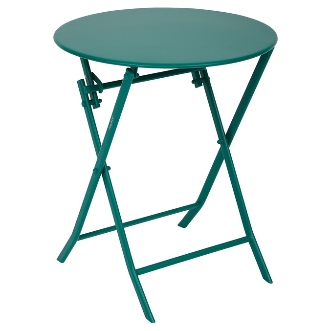 Ensemble table de jardin pliante ronde + 2 chaises GREENSBORO Opale