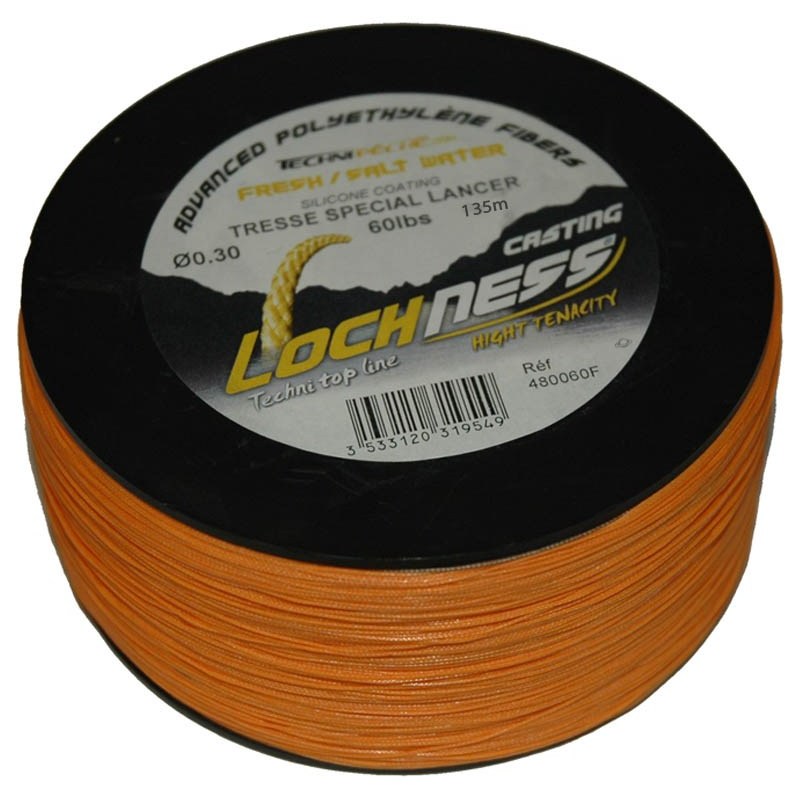 Tresse Technipêche Loch Ness Orange - 135M