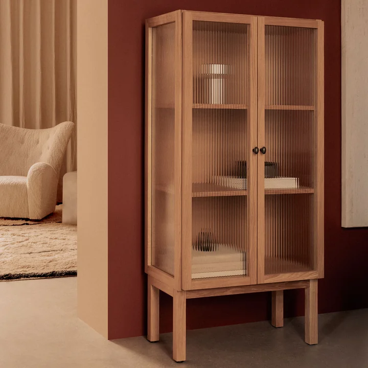 Audo - Curiosity Vitrine H 168 cm, Eiche natur