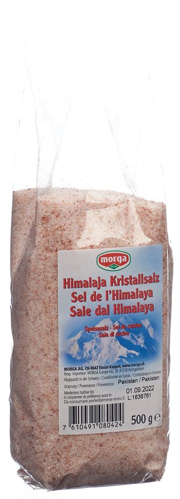 MORGA Himalaya Kristallsalz Gran Btl 500 g