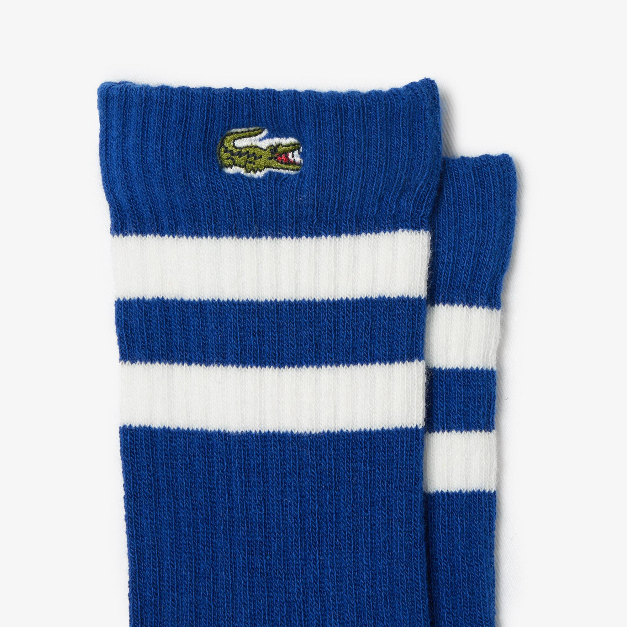 Chaussettes enfant Lacoste avec rayures contrastées en jersey Chaussettes - Vert - Lacoste - Garçon