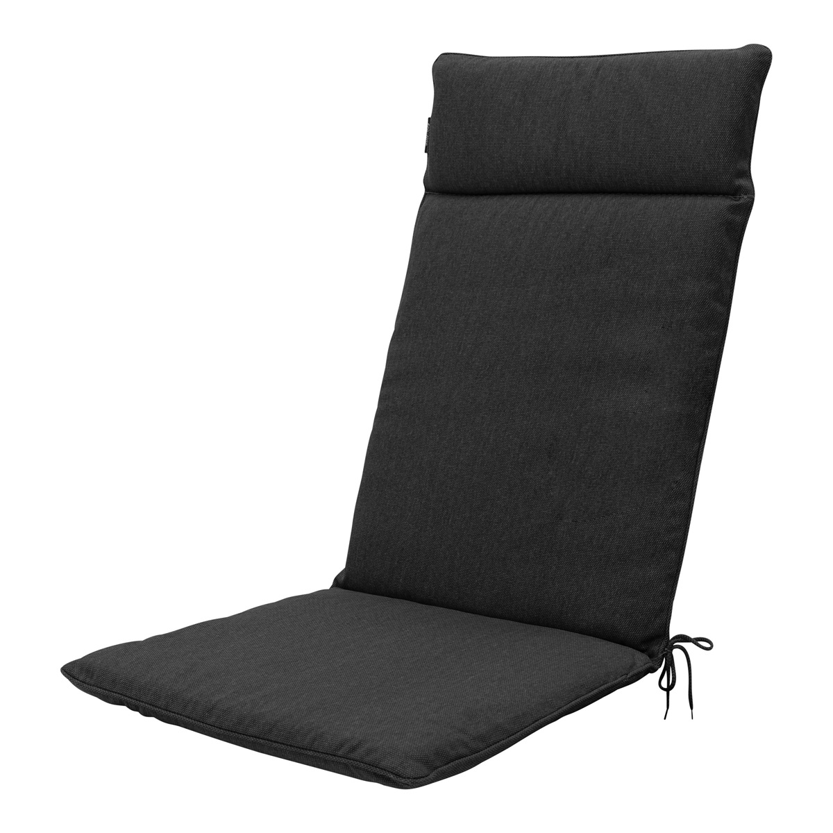 Madison Black canvas eco+ Tuinstoelkussen - Set van 4