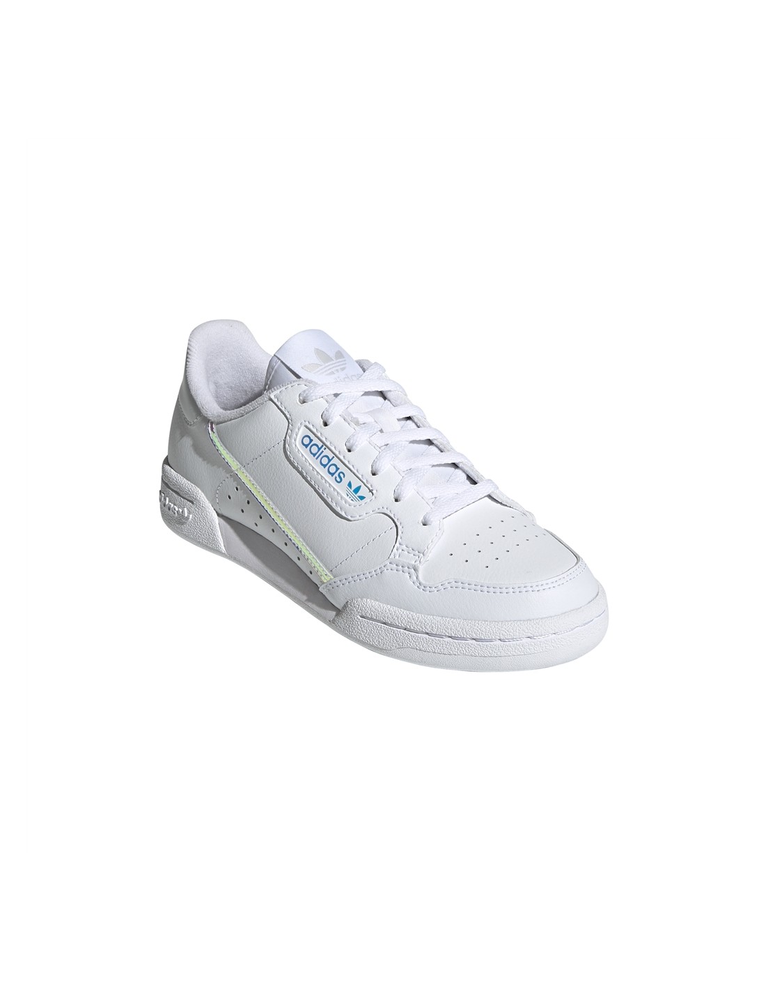 adidas sneakers femme continental 80 j cuir blanc bleu