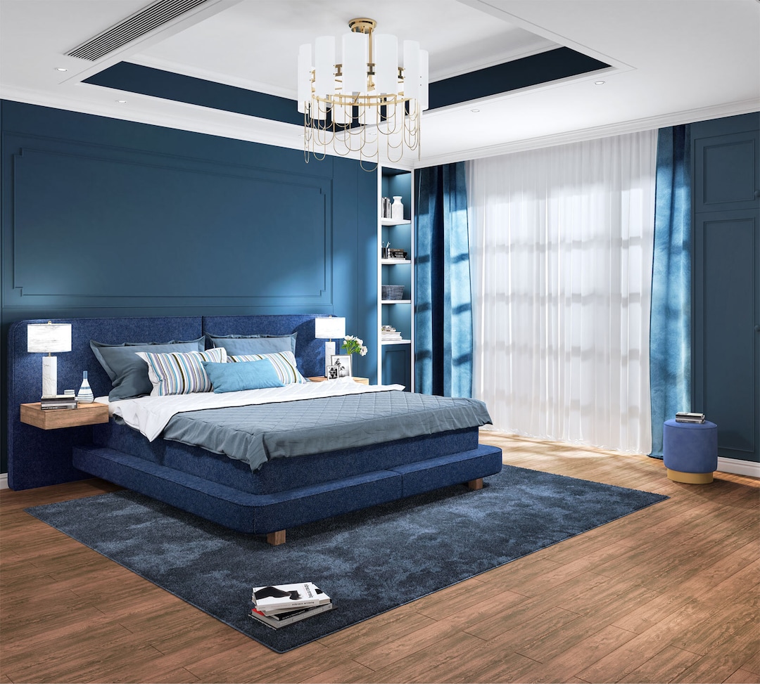 LIFE STYLE by schlaraffia Boxspringbett GENTLEMAN 180 x 200 cm blau