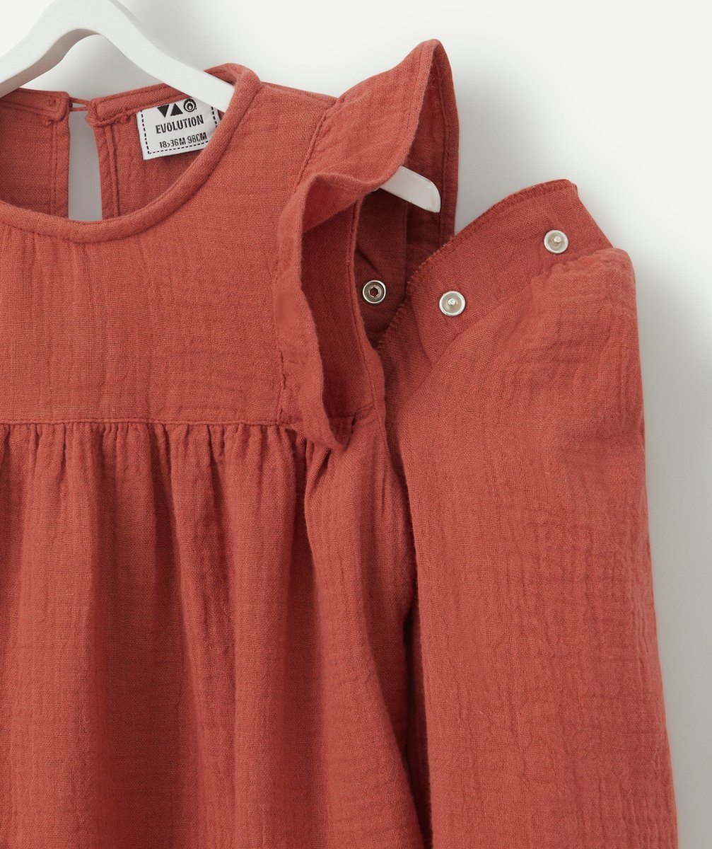 ROBE ROUILLE ÉVOLUTIVE 4 EN 1 EN GAZE DE COTON