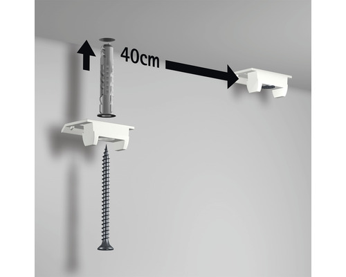 Schilderijrail All-In-One Up Rail 2 wit