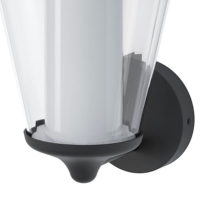 Applique murale Haro LED intégrée 1000lm 11W IP44 GoodHome gris anthracite