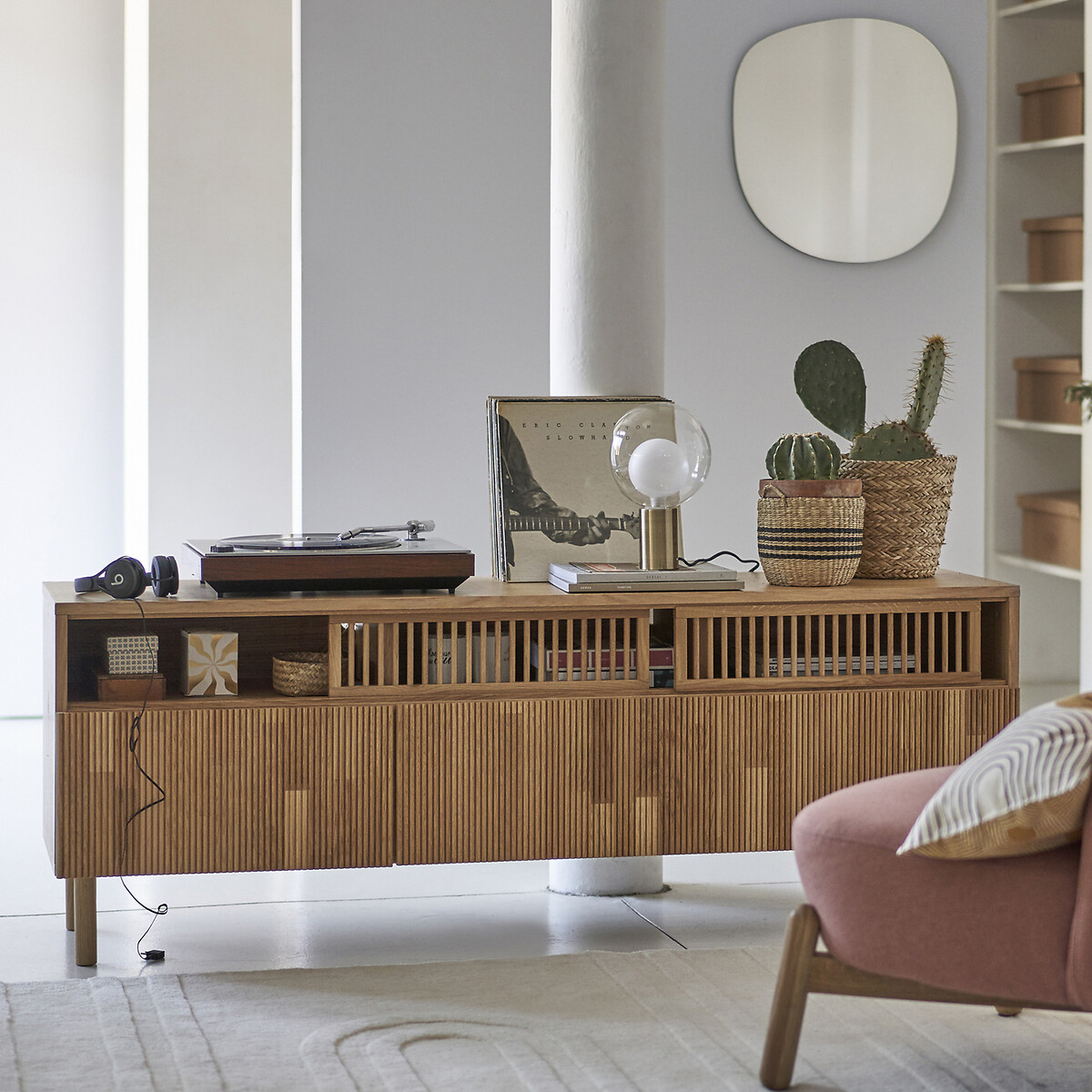 LA REDOUTE INTERIEURS<br>Móvel TV em carvalho, Bilbao