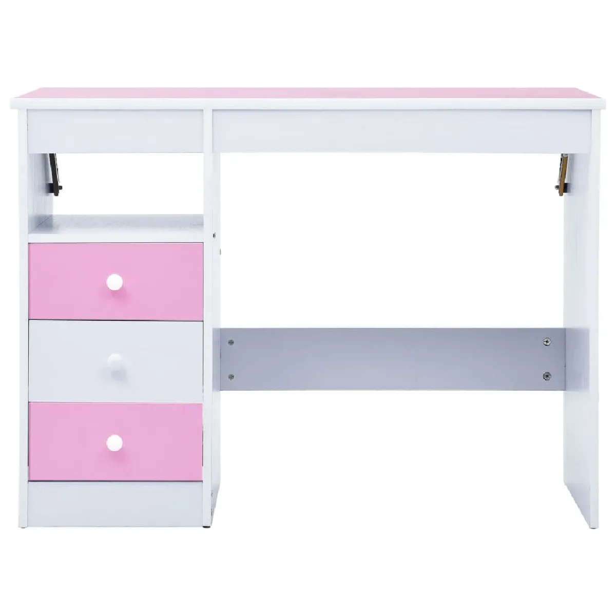 Helloshop26 Bureau enfant inclinable rose - Réglable