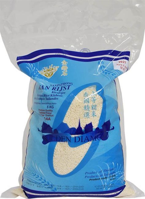 Golden Diamond Kleefrijst 5kg