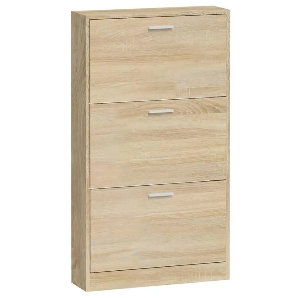vidaXL - Schoenenrek - Bruin - Bewerkt hout