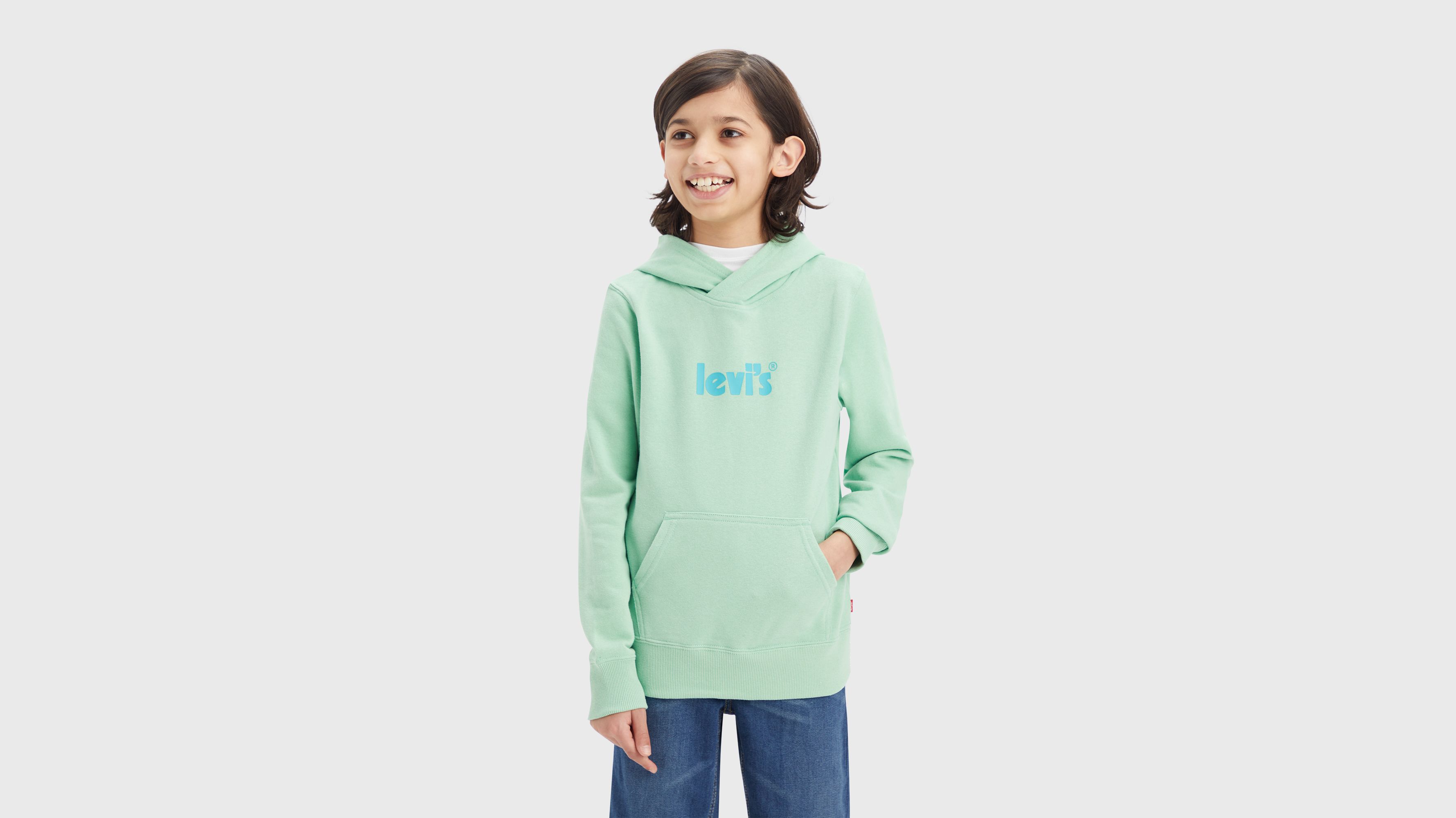 Sweat à capuche logo poster - Meadow - Vert