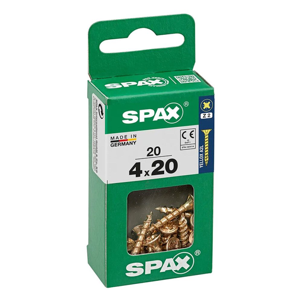 SPAX SENKHODE GUL 4X20, S 20 STK