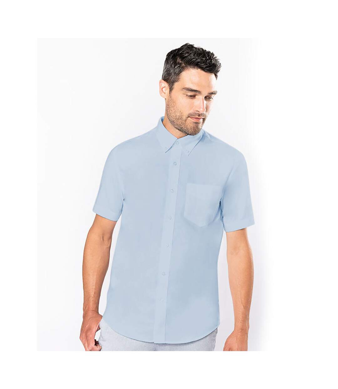 Kariban - Chemise à manches courtes - Homme (Bleu Oxford) - UTRW721