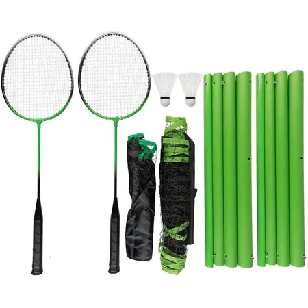 Idena Federball- und Tennisnetz inklusive 2 Federballschlägern und 2 Federbällen