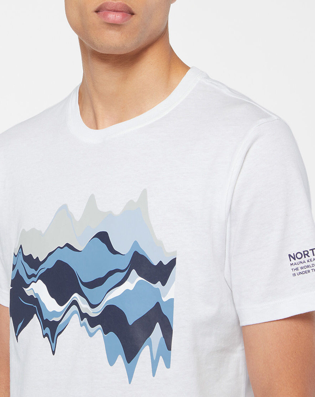 North Sails T-Shirt 100% Coton Bio Graphic blanc