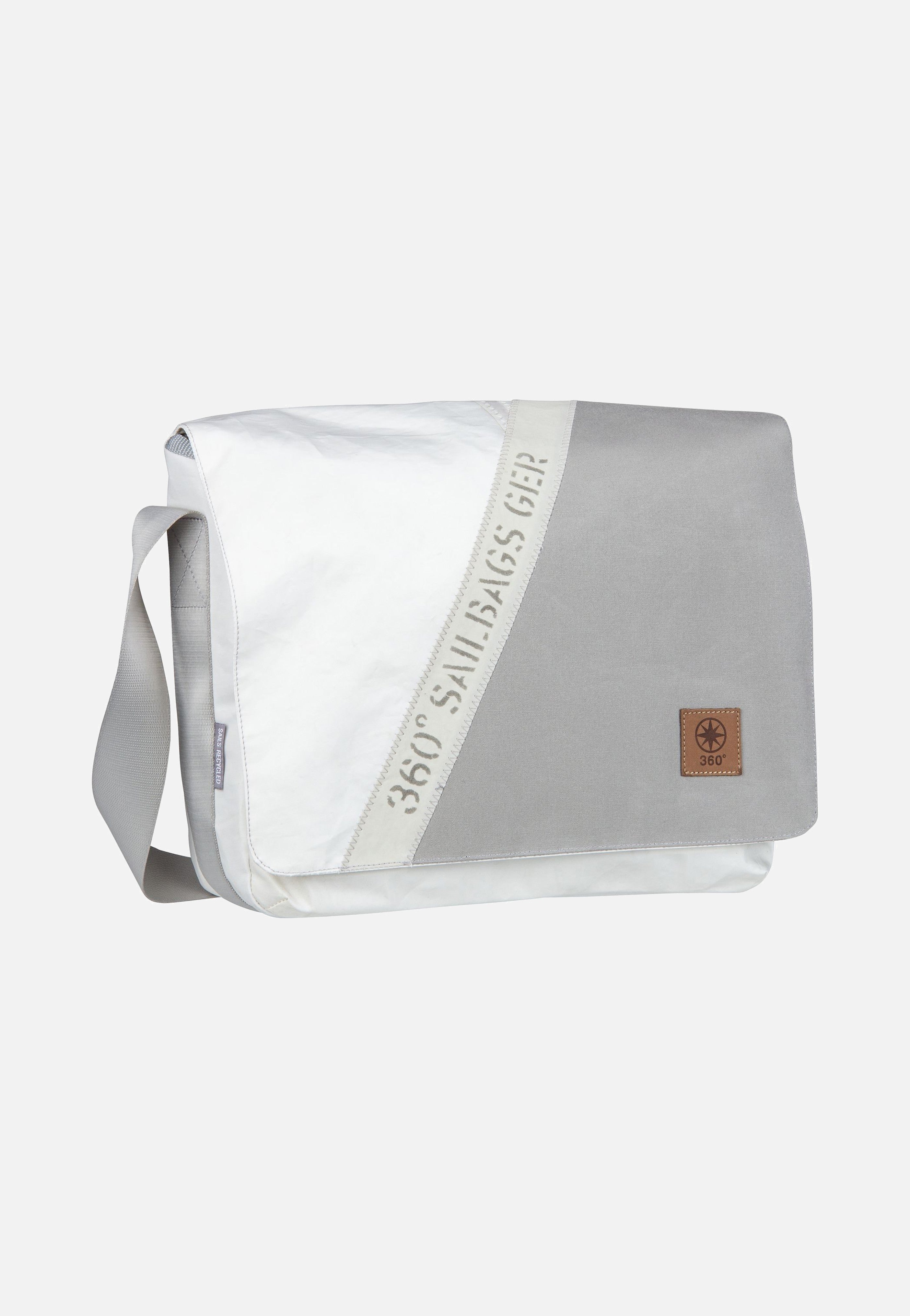 Barkasse Stencil-Weiß/Grau - Messenger Bag