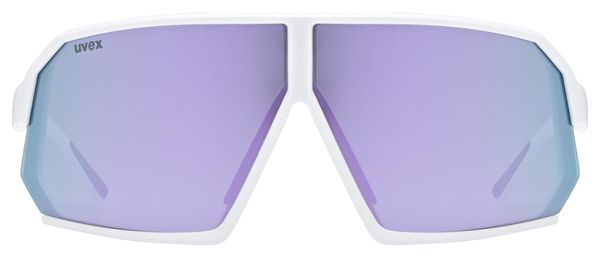 Lunettes Uvex Sportstyle 237 Blanc/Verres Miroir Violet