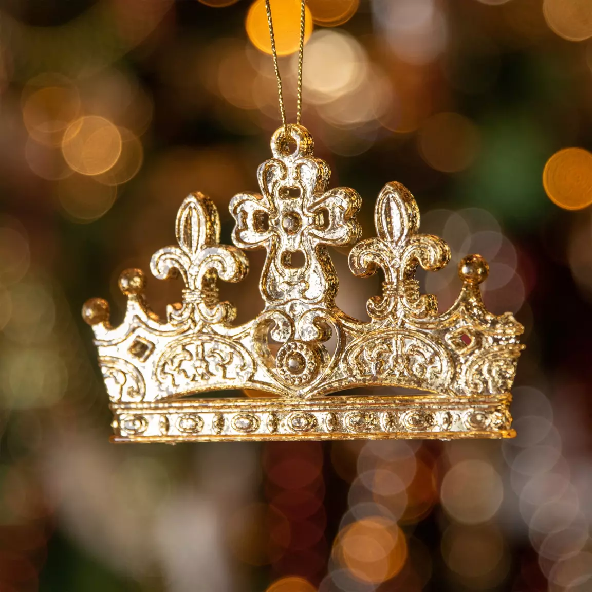 Couronne (H7,50 cm) Queen de Noël Or
