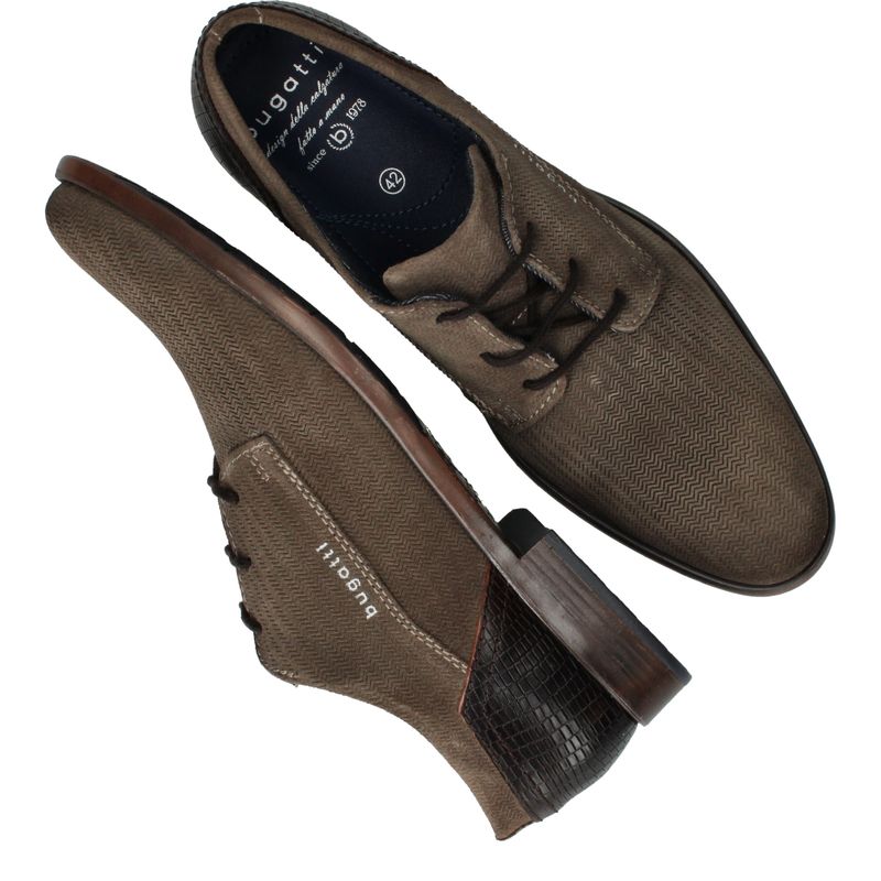 Bugatti Veterschoenen Taupe Heren